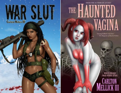 Copertine delle nuove edizioni di War Slut e The Haunted Vagina