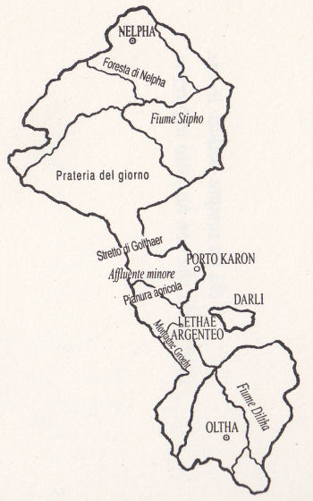 Un dettaglio della mappa di Lenth
