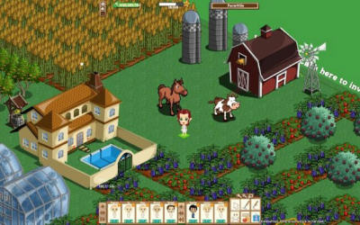 Uno screenshot di FarmVille