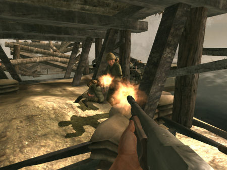 Uno screenshot da Medal of Honor: Pacific Assault