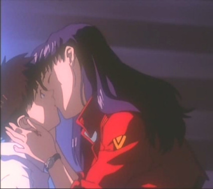 Bacio Tragico fra Misato e Shinji