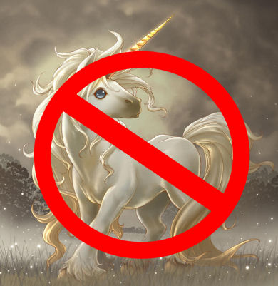 Gli unicorni non sono ammessi