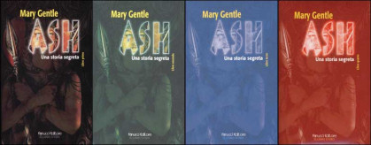 Copertine dei quattro volumi di Ash